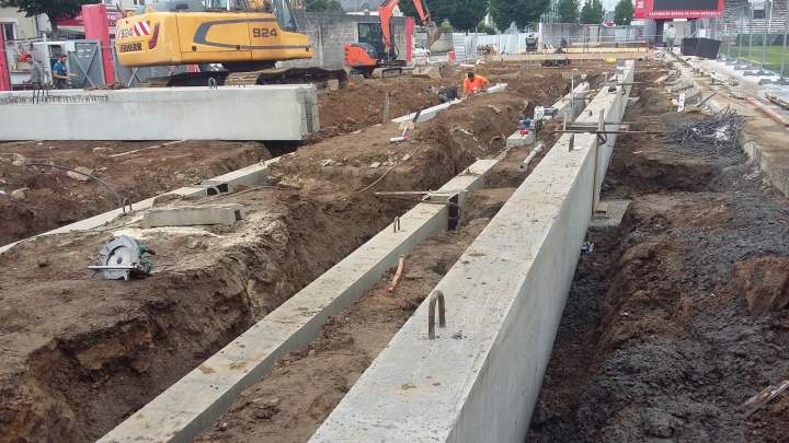 Chantier de génie civil Brest