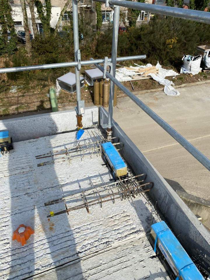 Installation de thermoprédalle