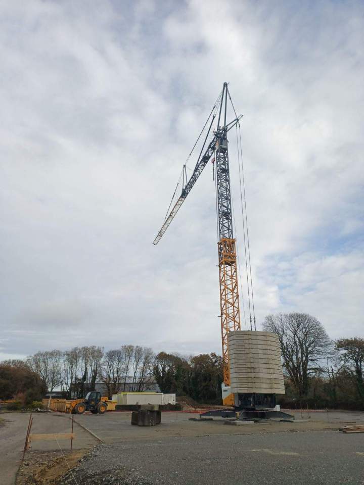 Grue à montage rapide