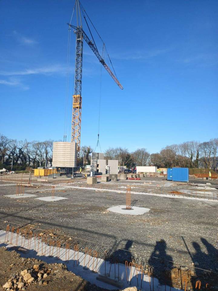 Chantier de construction d'un bâtiment