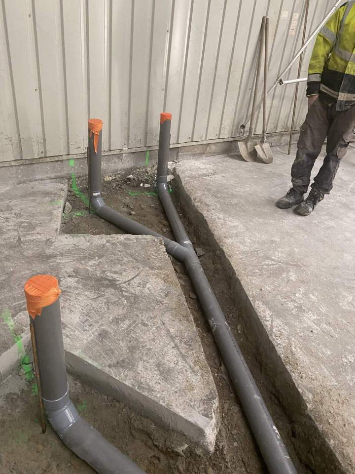 Pose de canalisations en PVC CLEMESSY PLABENNEC