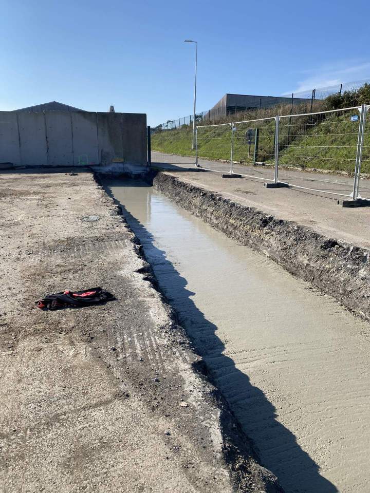 Construction d'un ouvrage d'assainissement