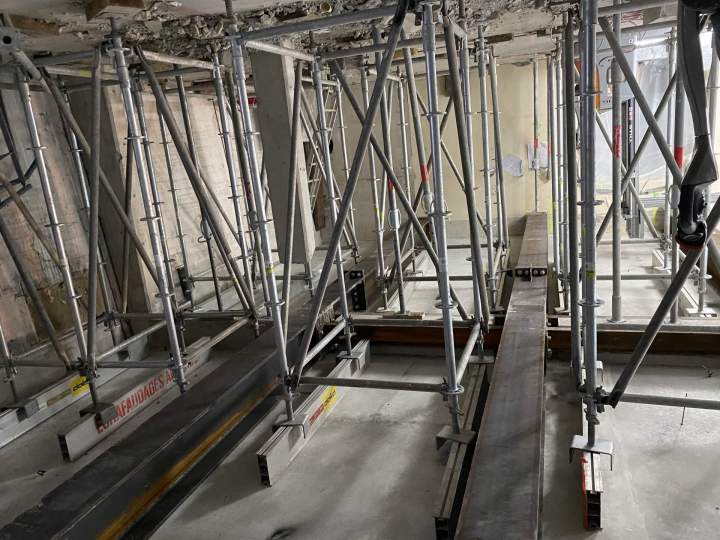 Echafaudage pour renforcement de structure